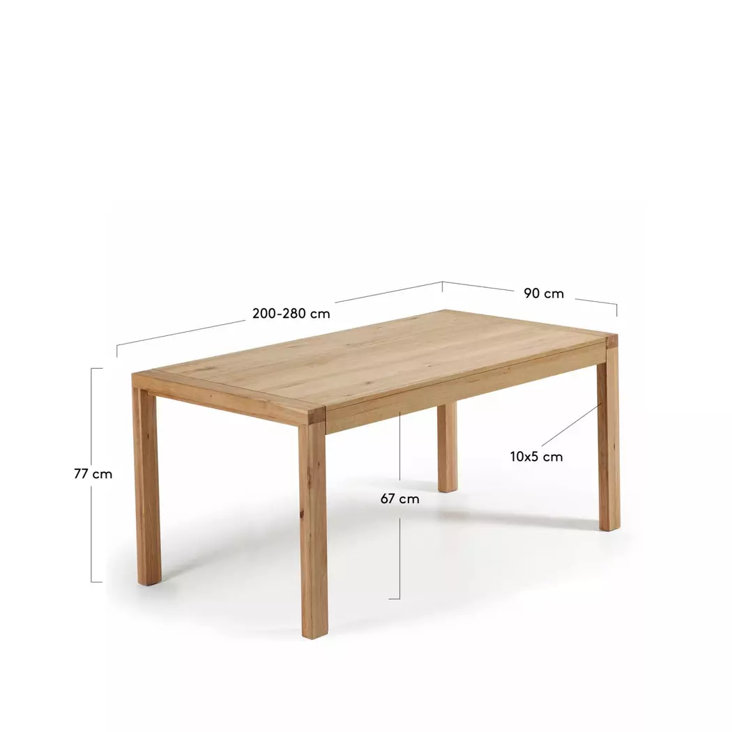 Esstisch mit Auszug Briva 180/230 x 90 cm