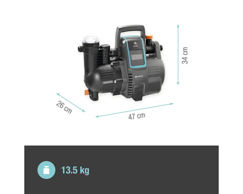 GARDENA smart Drukpomp 5000/5E huishoudelijk watervoorzieningssysteem - Compatibel met SMART HOME van hornbach