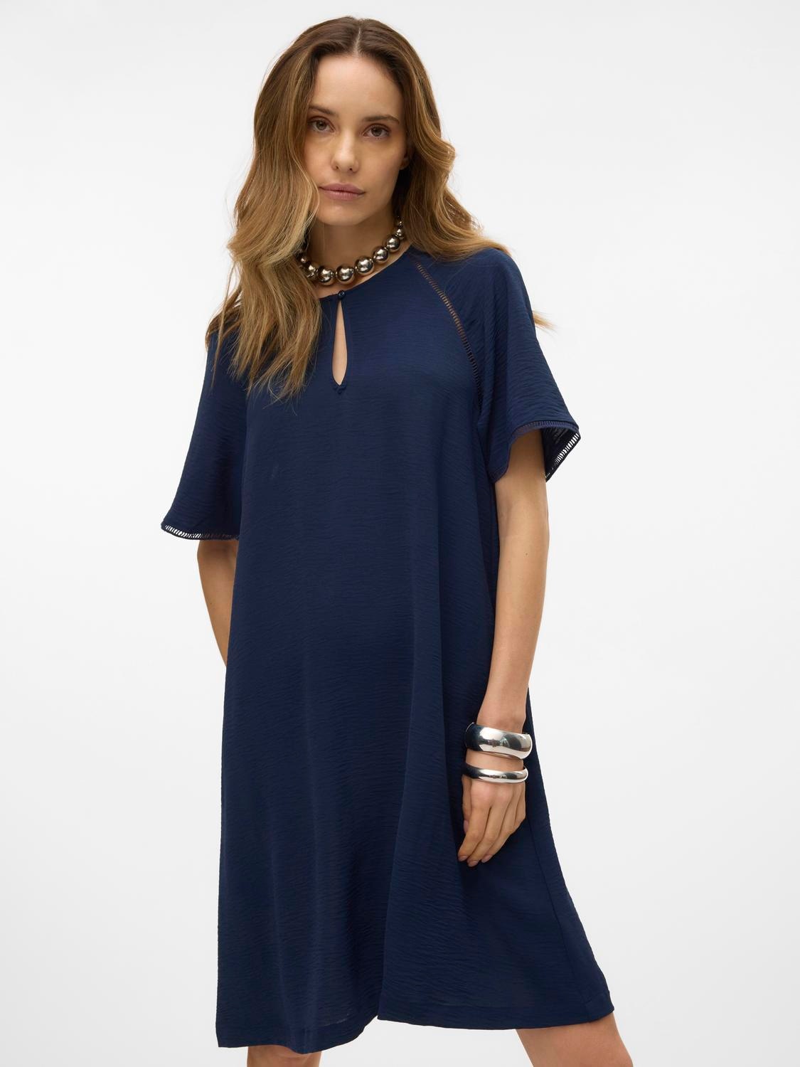 Vero Moda Minikleid »VMALVA GITTE SS SHORT DRESS WVN GA« Sommerkleid,