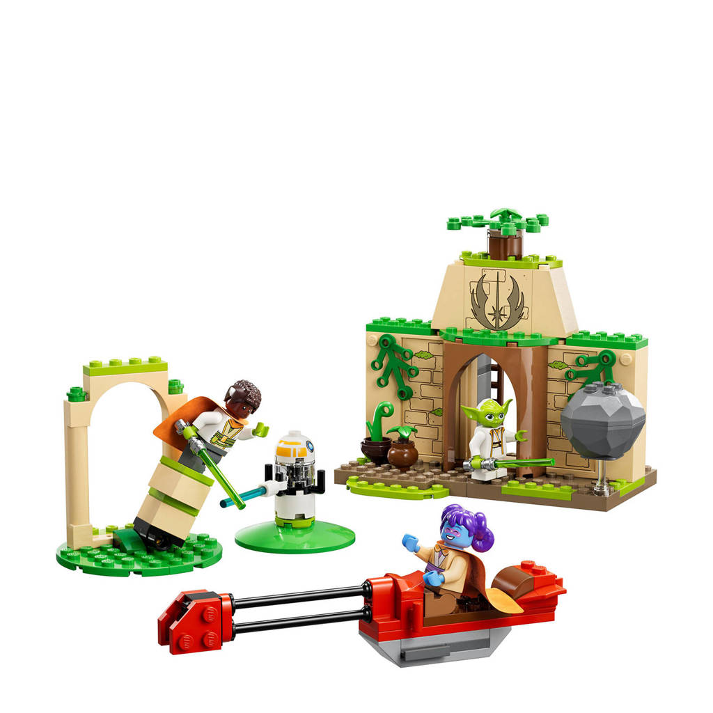 YodaTenoo Jedi tempel Bouwbaar Yoda Speelgoed met Lichtzwaarden en Speederbike 75358
