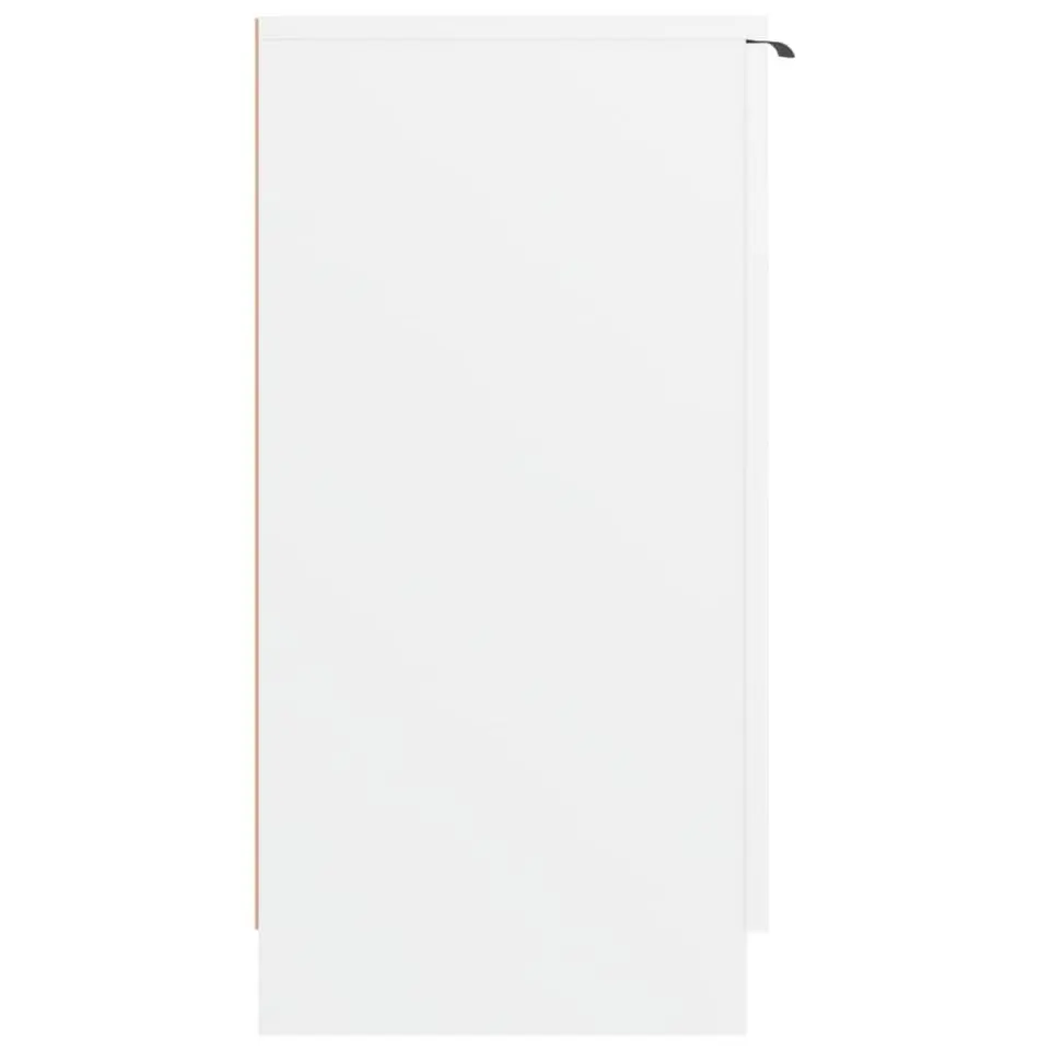 vidaXL - Schoenenkast met 2 deuren - Wit - Bewerkt hout - 59x35x70 cm