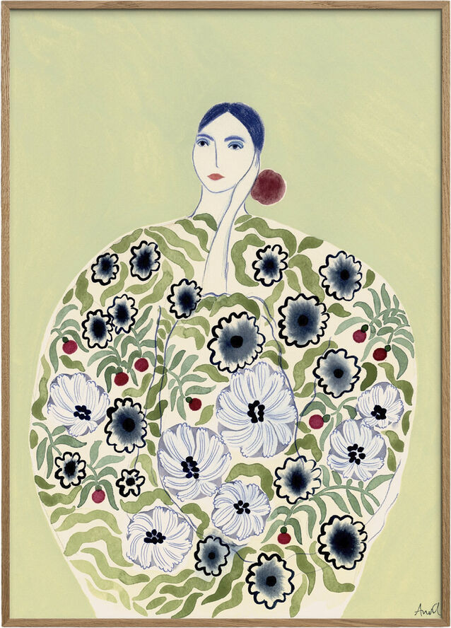 Poster & Frame La Poire - Flowering Flerfarvet