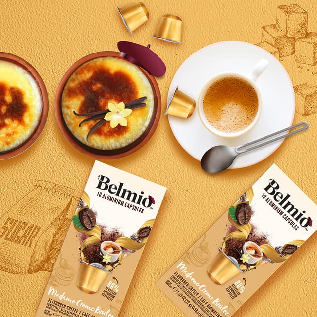 Belmio Madame Crème Brûlée kaffekapsler til Nespresso (10 stk.)