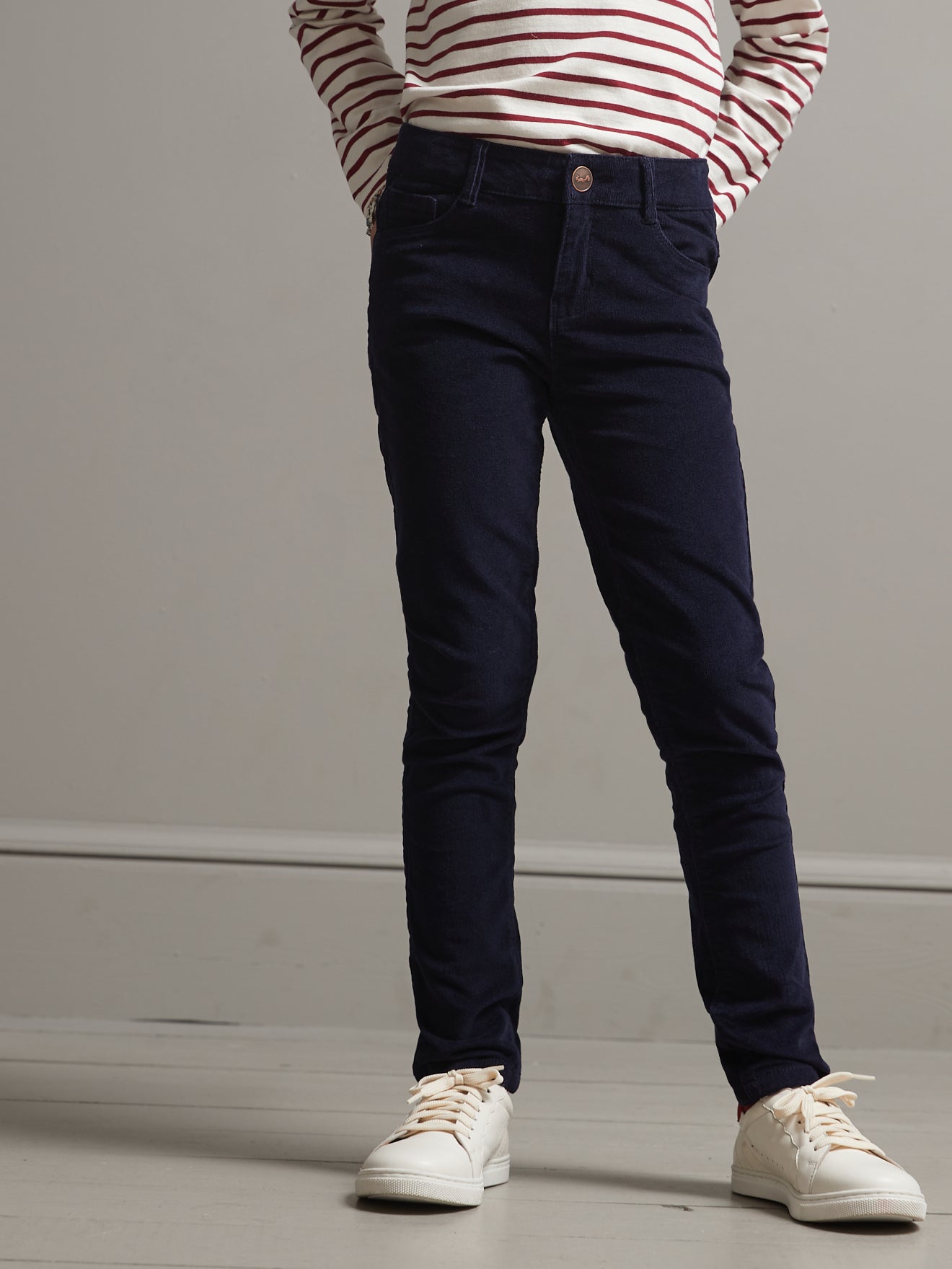 Slim en velours Fille
