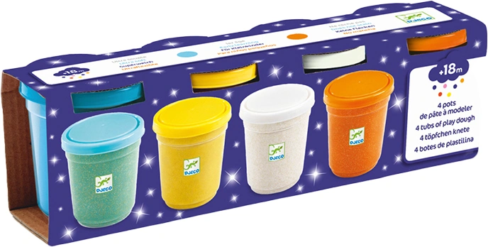Knet-Set GLITZER 4-teilig