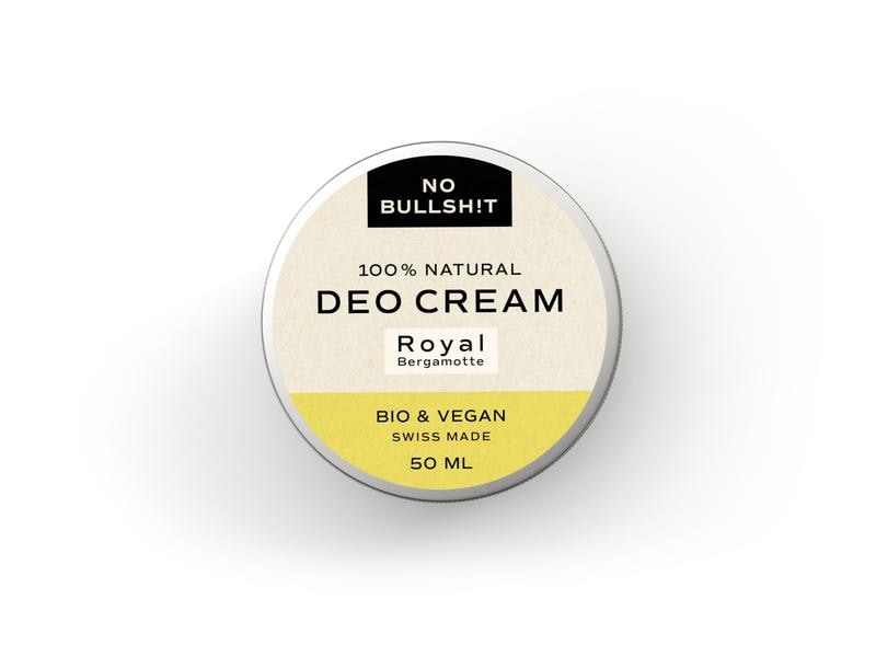 NO BULLSH!T Deo Cream Royal 50 ml Natürliche, vegane Deo Cream ohne künstliche Duft- und Farbstoffe