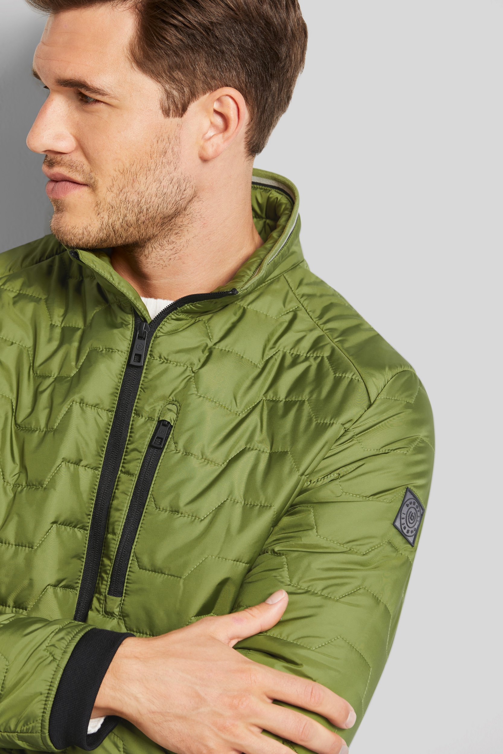 bugatti Blouson ohne Kapuze mit modernem Stehkragen