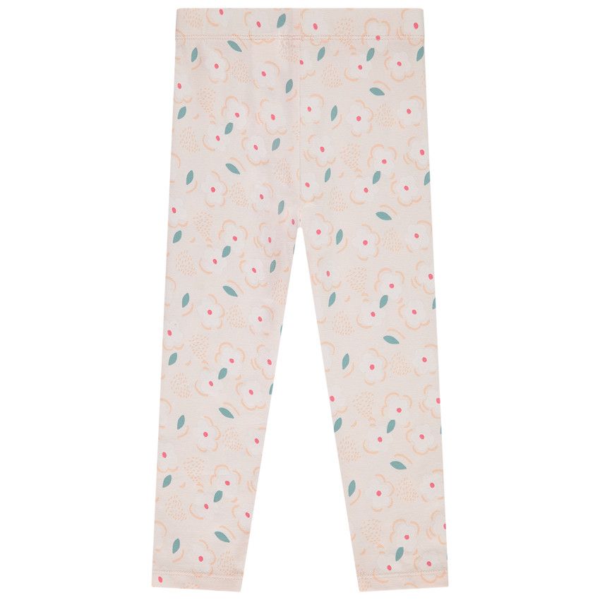 Caleçon en jersey imprimé fantaisie pour bébé fille - Rose