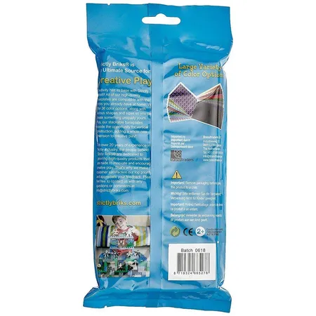 Strictly Briks Big Briks Grundplatten 2 Stück, Noppen, schwarz