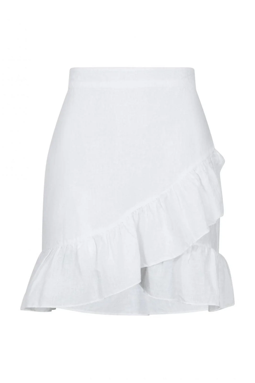 Neo Noir Bekka Linen Skirt white