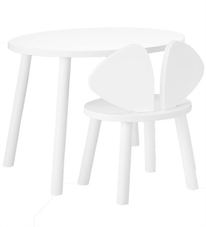 NofRød Skoles?t - Mouse School Set - Hvid
