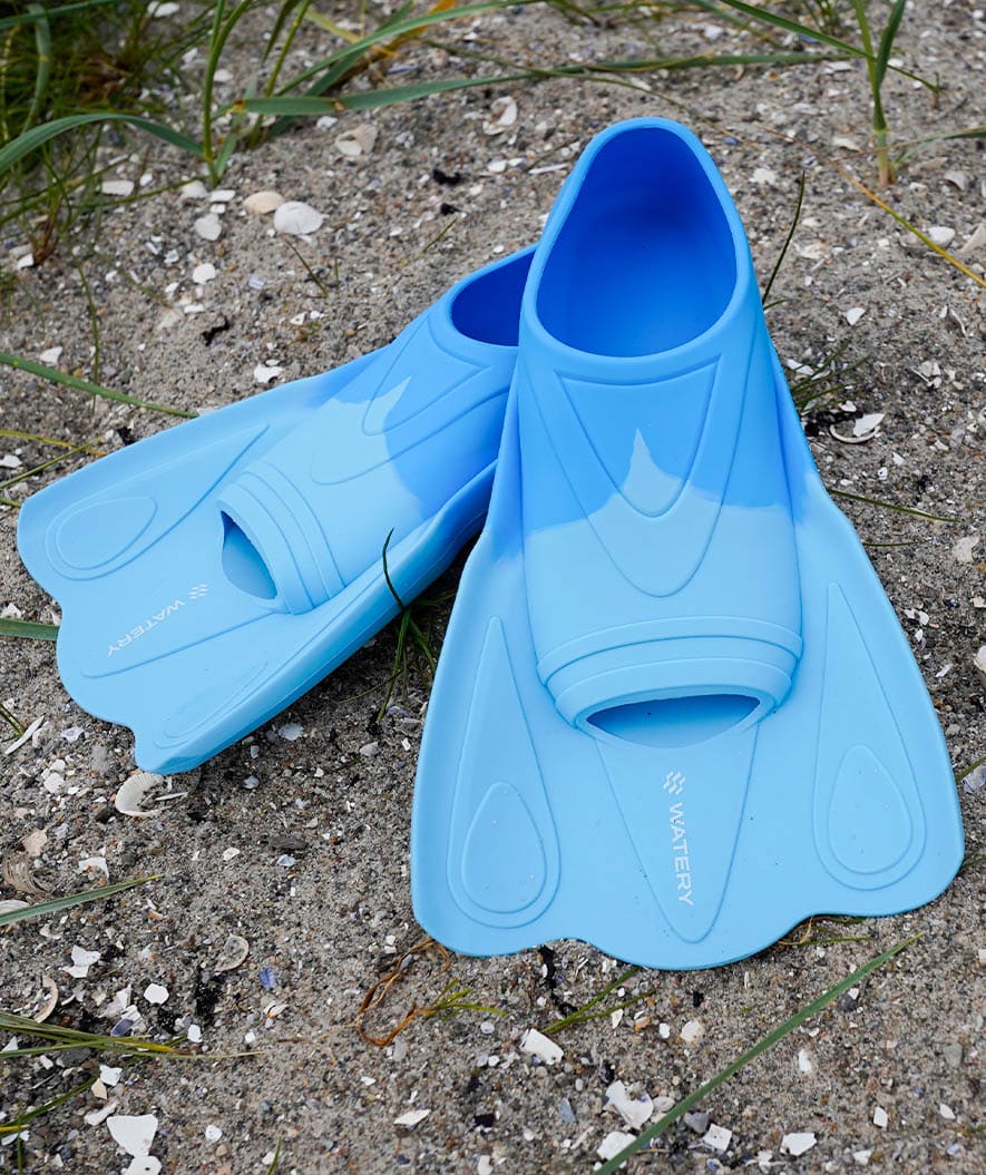 Watery svømmefødder til børn - Leander - Blå