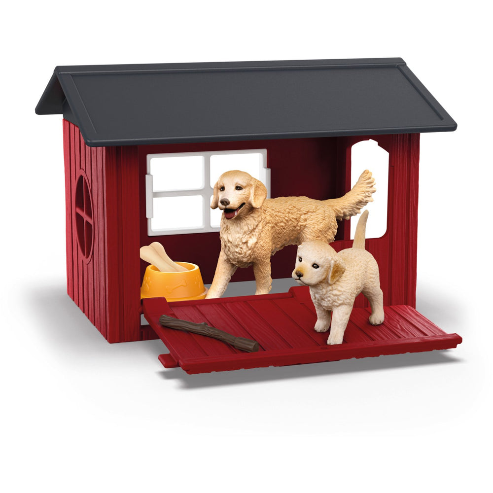 Køb Schleich Hundehus Med 2 Golden Retrievere