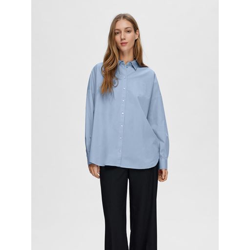 Selected Femme Dina-Sanni Skjorte, Cashmere Blue, 42
