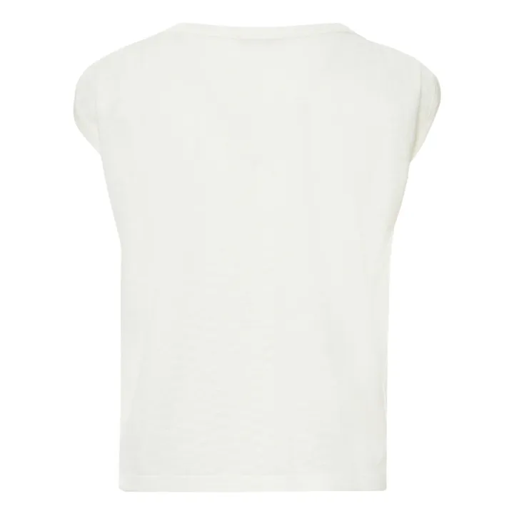 Sessùn T-shirt Sixto Jacquard | Ecru