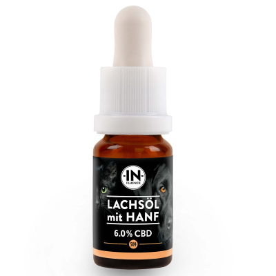 In-Fluence Futterzusatz Lachsöl mit Hanf 6% 10ml