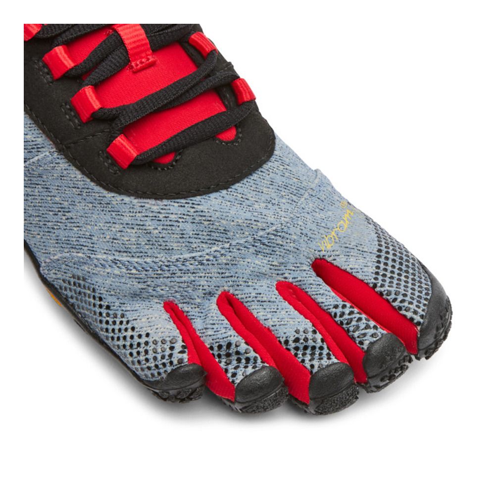 Five Fingers V-TREK - Chaussures randonné Femme jeans/rouge