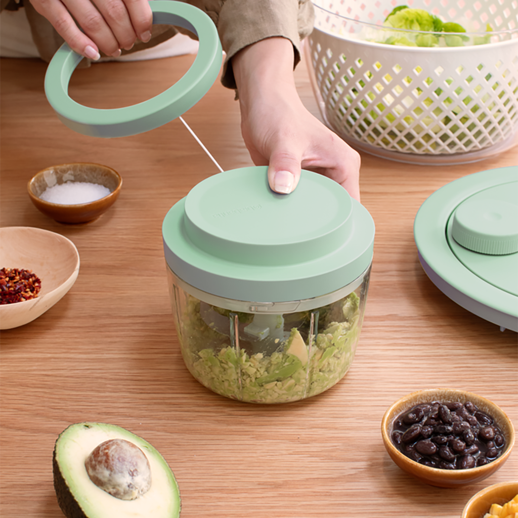 Tasty  Handmatige Hakmolen met Trekkoord - Jade Green