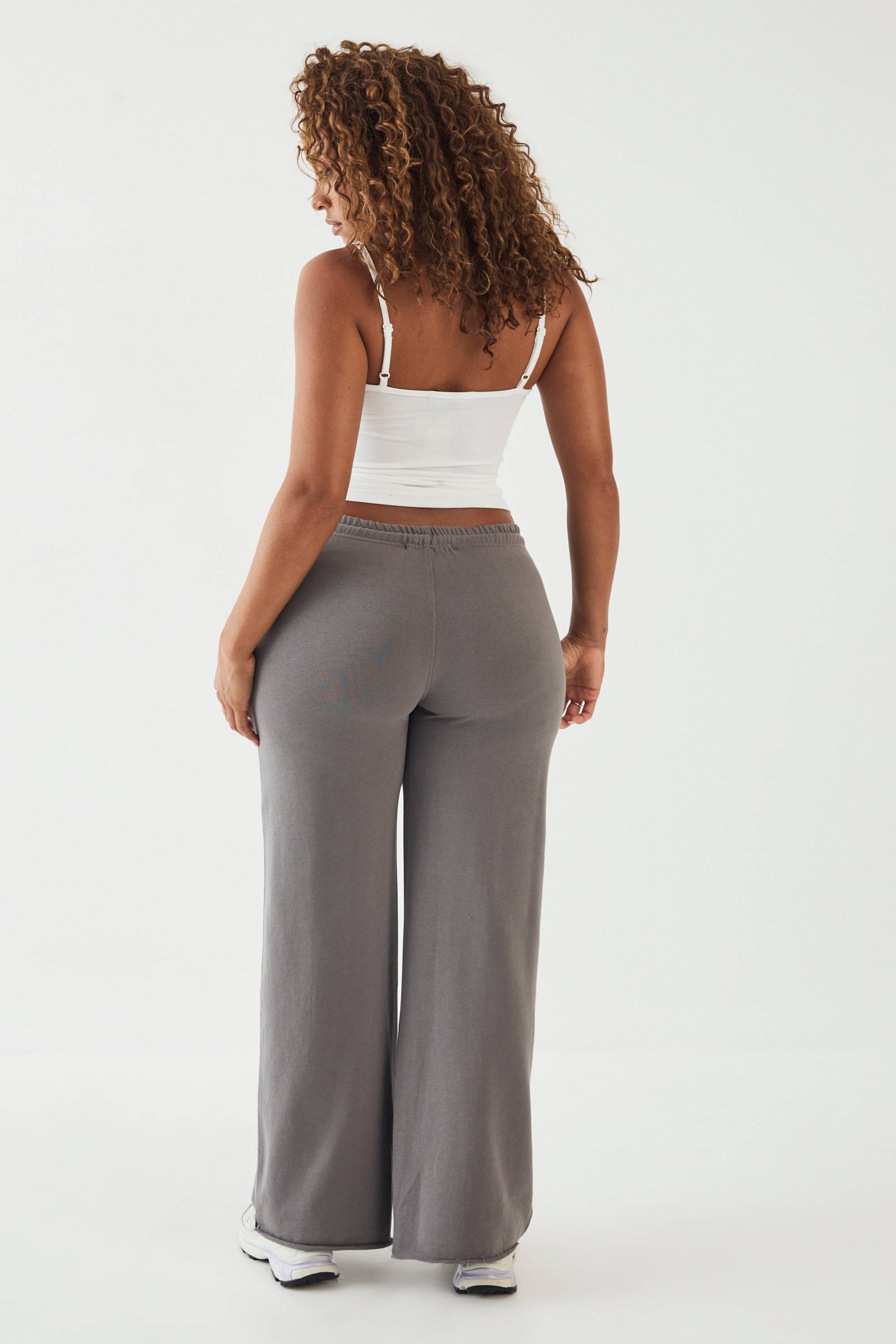 Jogging Dsgn Studio Taille Basse Cordon Contrasté Jambe Droite Molleton Bouclette