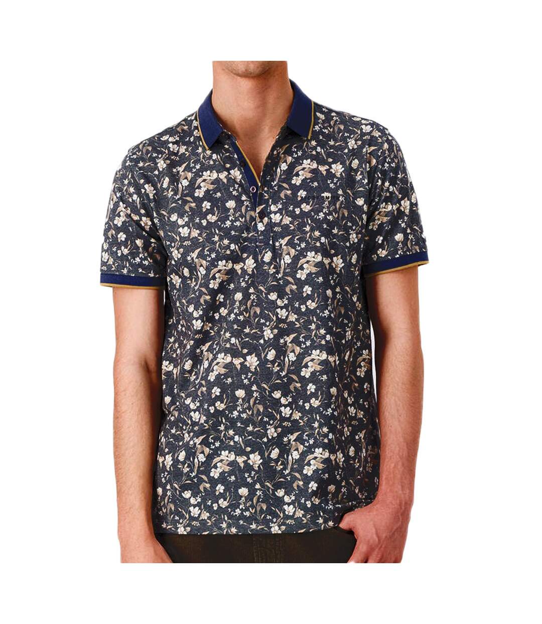 Polo Noir Imprimé Homme Teddy Smith Pasy 2