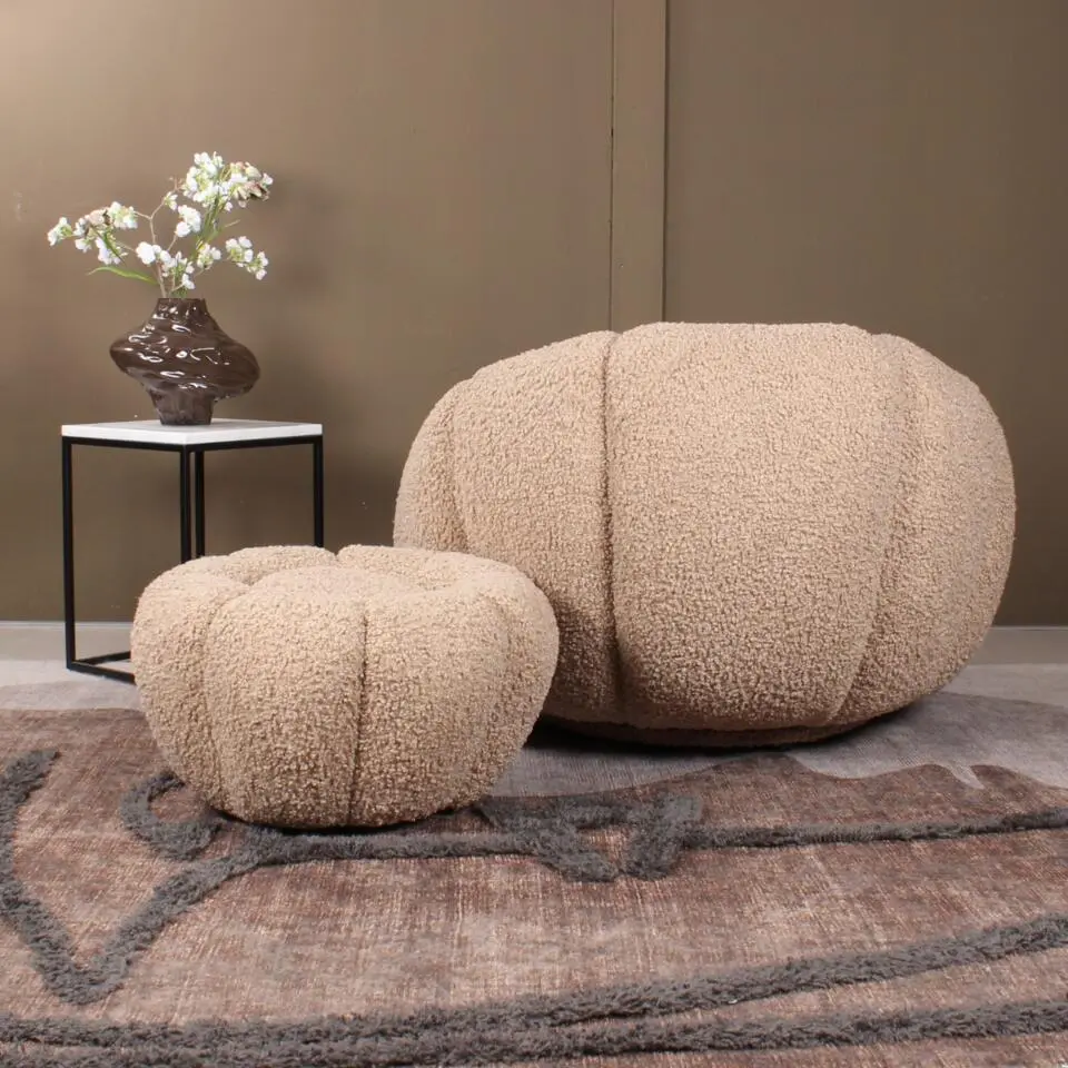 DS4U - Olivia fauteuil set teddy - beige