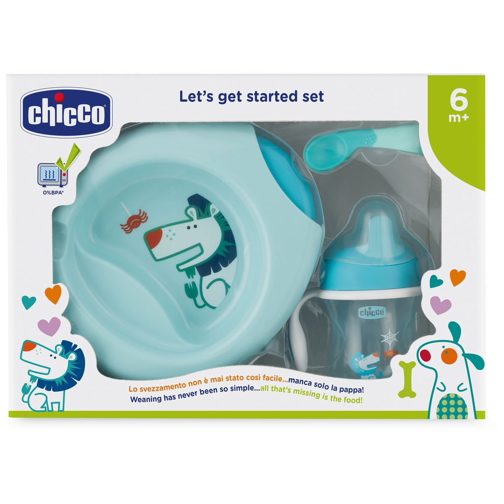 ChiccoChicco   erstes Mahlzeitenset Boy
