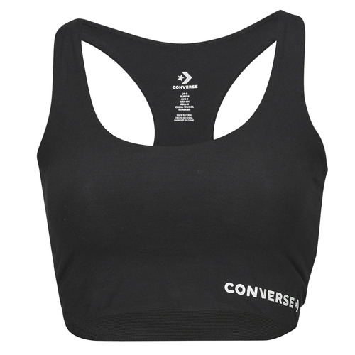 Converse - WORDMARK BRA TOP CONVERSE BLACK - Noir