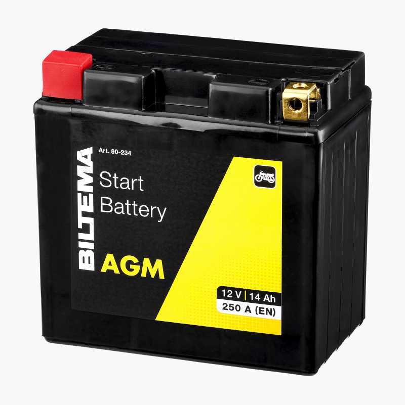 MC-batteri AGM, 12 V, 14 Ah, 150 x 87 x 147 mm
