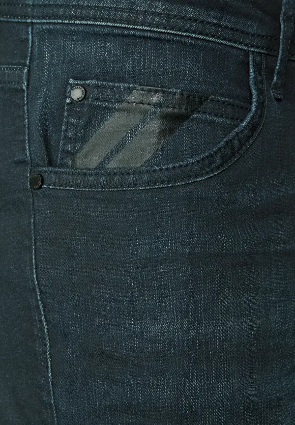 Slim Fit Jeans - dark blue coated