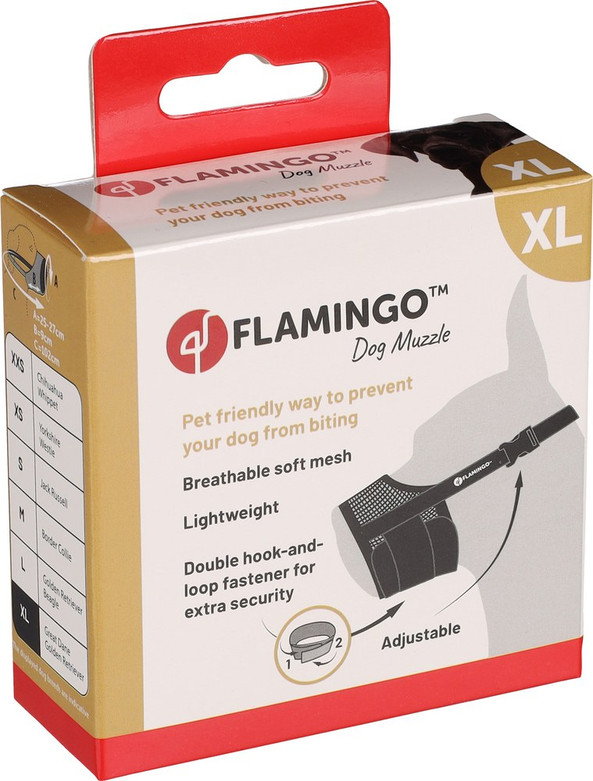 Flamingo f-522111 - Muselière Confort Rolo pour Chiens Actifs