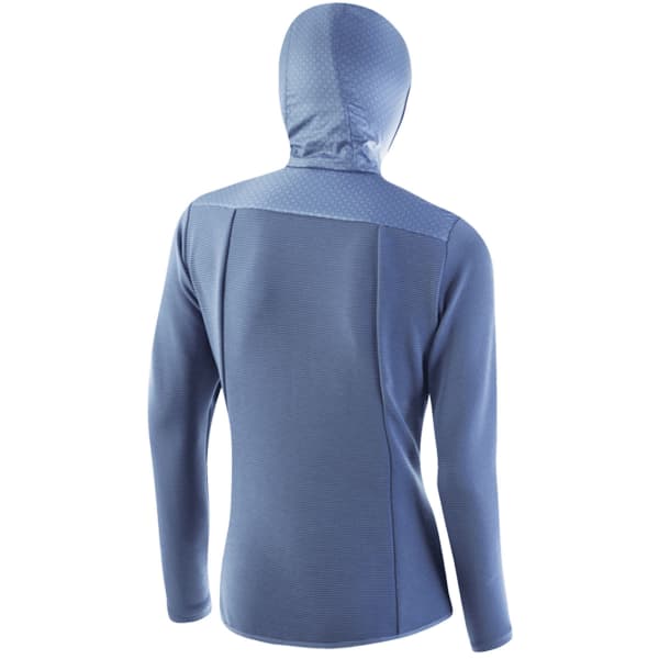 Veste ski de fond LÖFFLER W HOODED HYBRIDJACKET SPEED PL ACTIVE ENZIAN