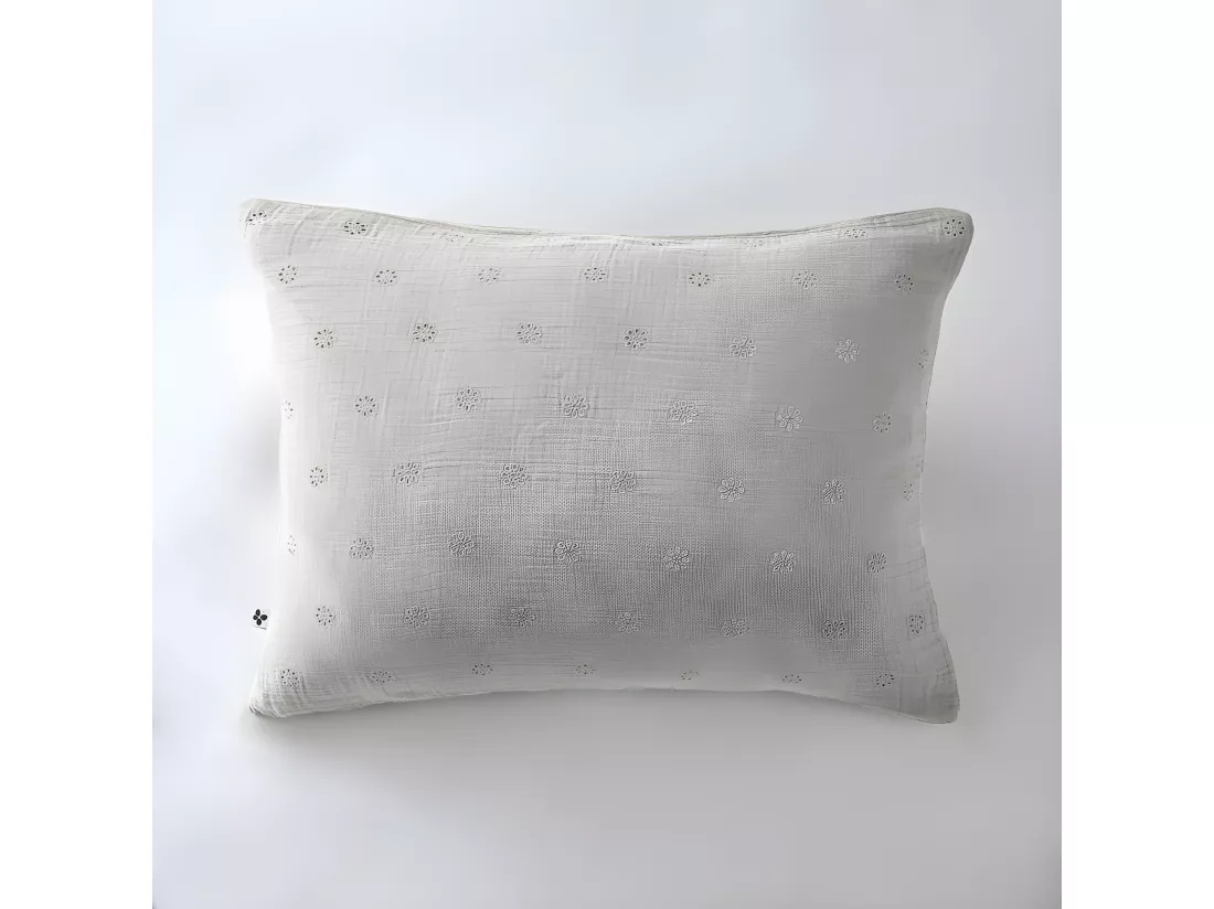 Taie d'oreiller Brodée Déco