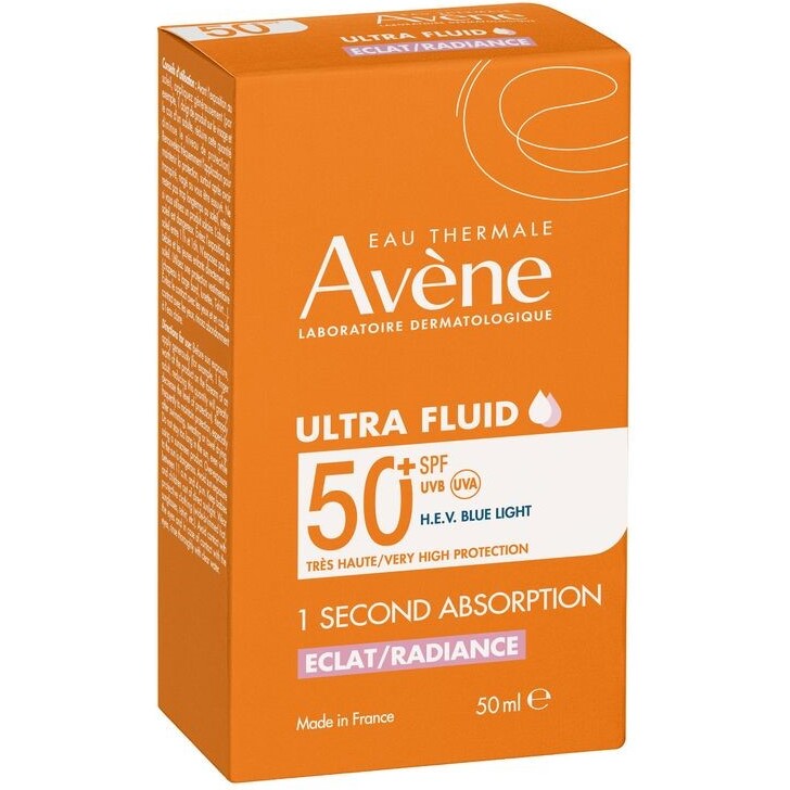 Crème Solaire SPF50+ Éclat Radiance Avène – Flacon de 50 ml