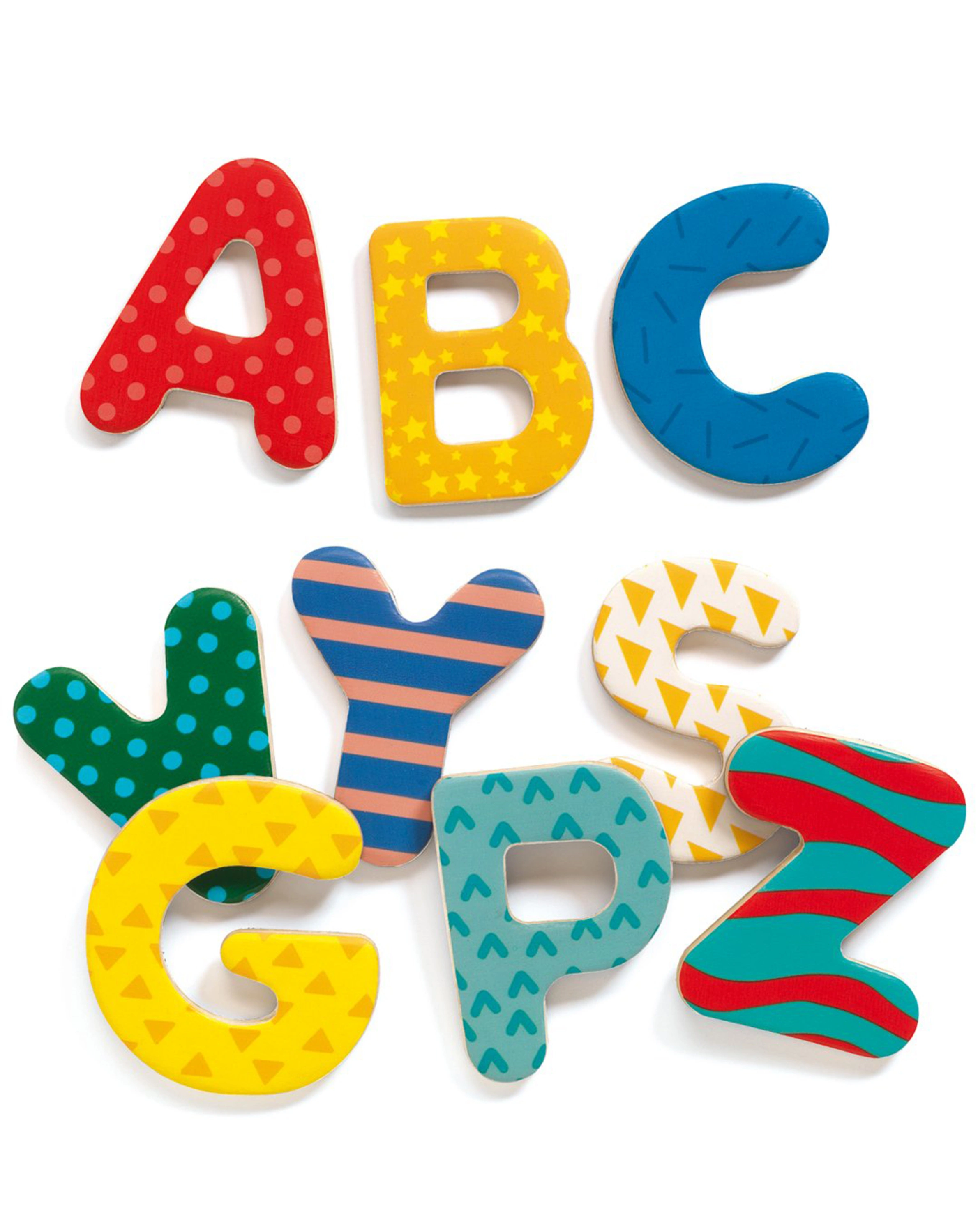Magnete 38 BIG LETTERS in bunt