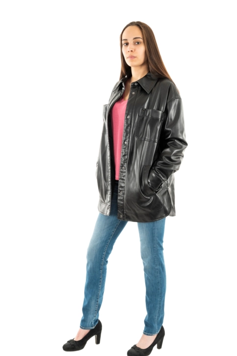 Blousons et vestes guess jeans mareva jblk jet black a996