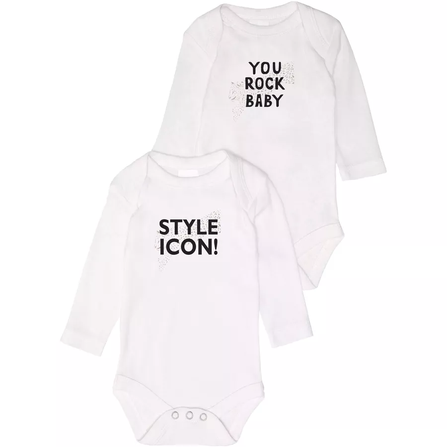 Liliput Langarmbody 2er-Pack You rock weiß