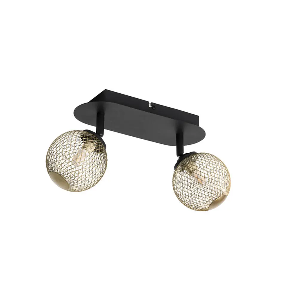 Qazqa opbouwspots athens goudkleurig g9