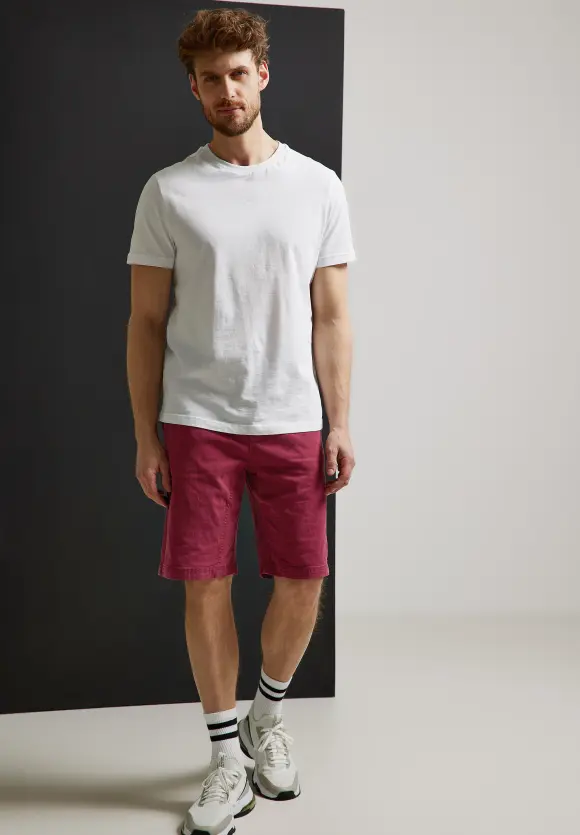 Relaxed Fit Shorts - portwine red