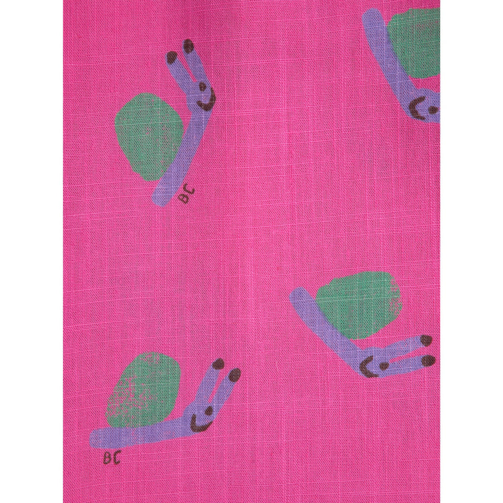 Køb Bobo Choses Fuchsia Funny Snail All Over Woven Culotte Bukser