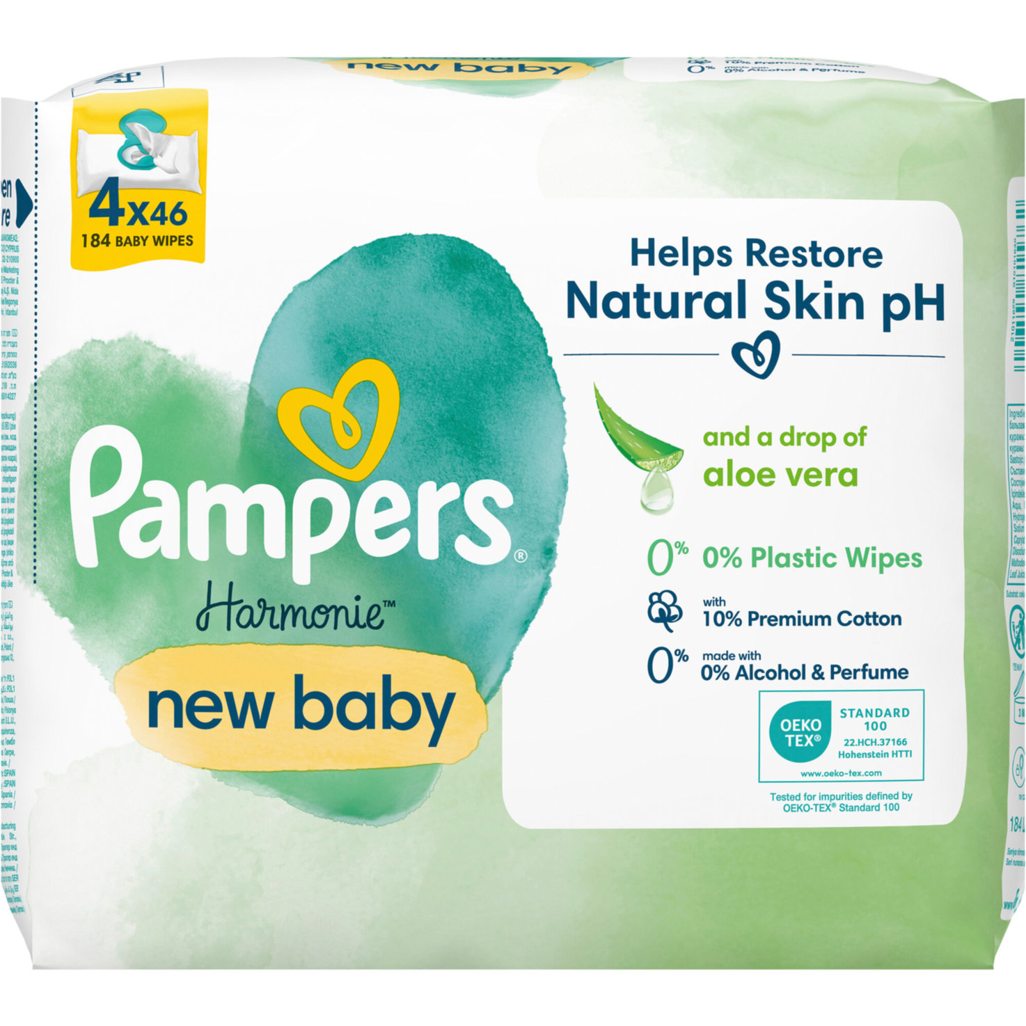 Pampers Feuchttücher Harmonie New Baby 4x46 Stück