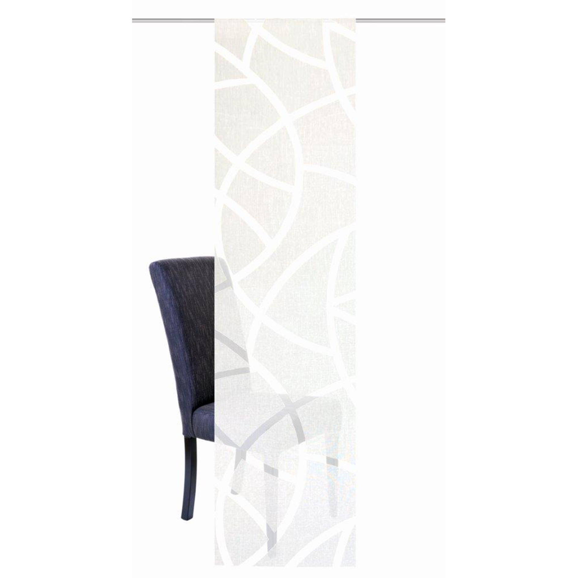 Schiebevorhang CASSE - wollweiß - blickdicht - 60x245 cm