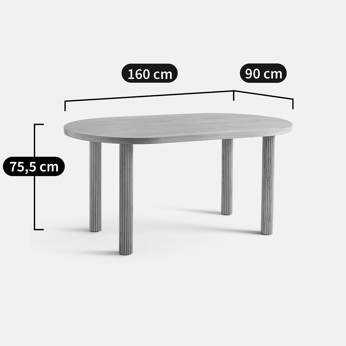 LA REDOUTE INTERIEURS<br>Mesa para 4 a 6 pessoas