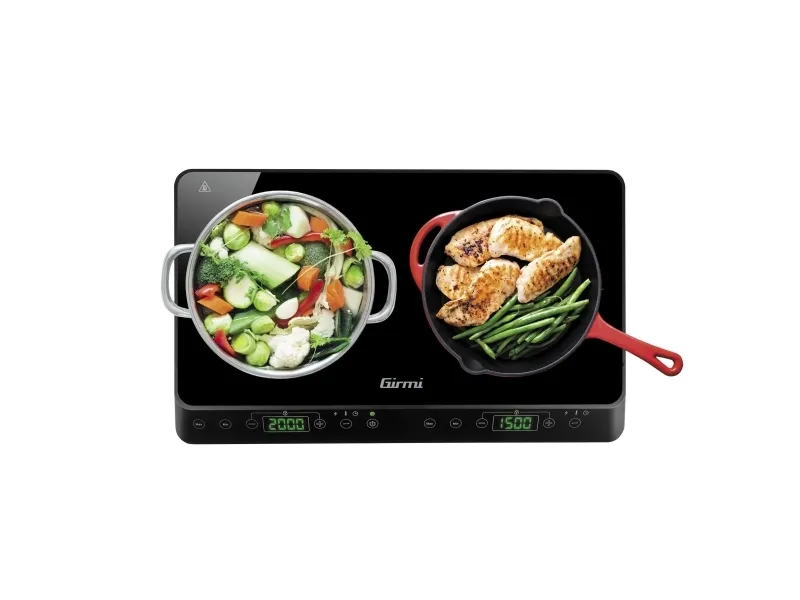 Girmi PI51, Sort, Bordplade, 56 cm, Zone induktionskogeplade, 2 zone(s), 2 zone(s)