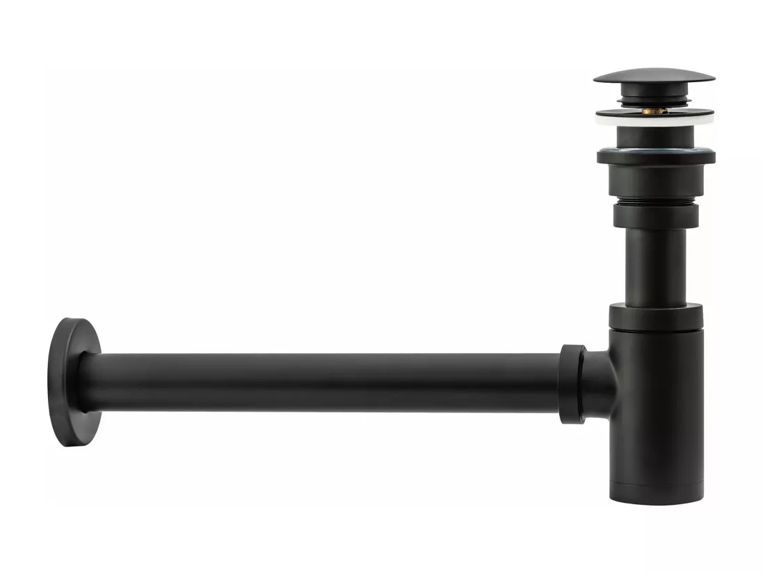 Siphon De Lavabo Universel Clic-Clac Rea Black