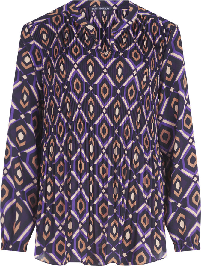 Betty Barclay Bluse Kurz 1/1 Ar Purple/black