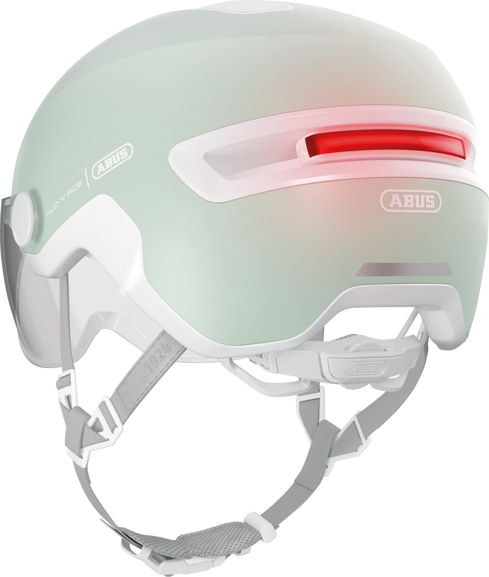 ABUS HUD-Y ACE cykelhjelm LED Pure Mint