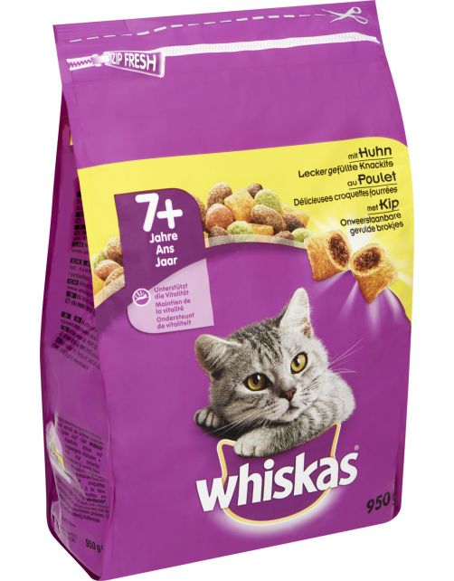 Whiskas Brokjes Senior Kip - Kattenvoer