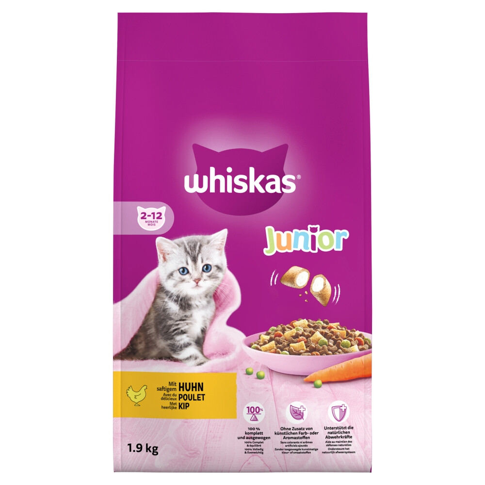 Whiskas Junior Kattenbrokken Kip1,9 kg