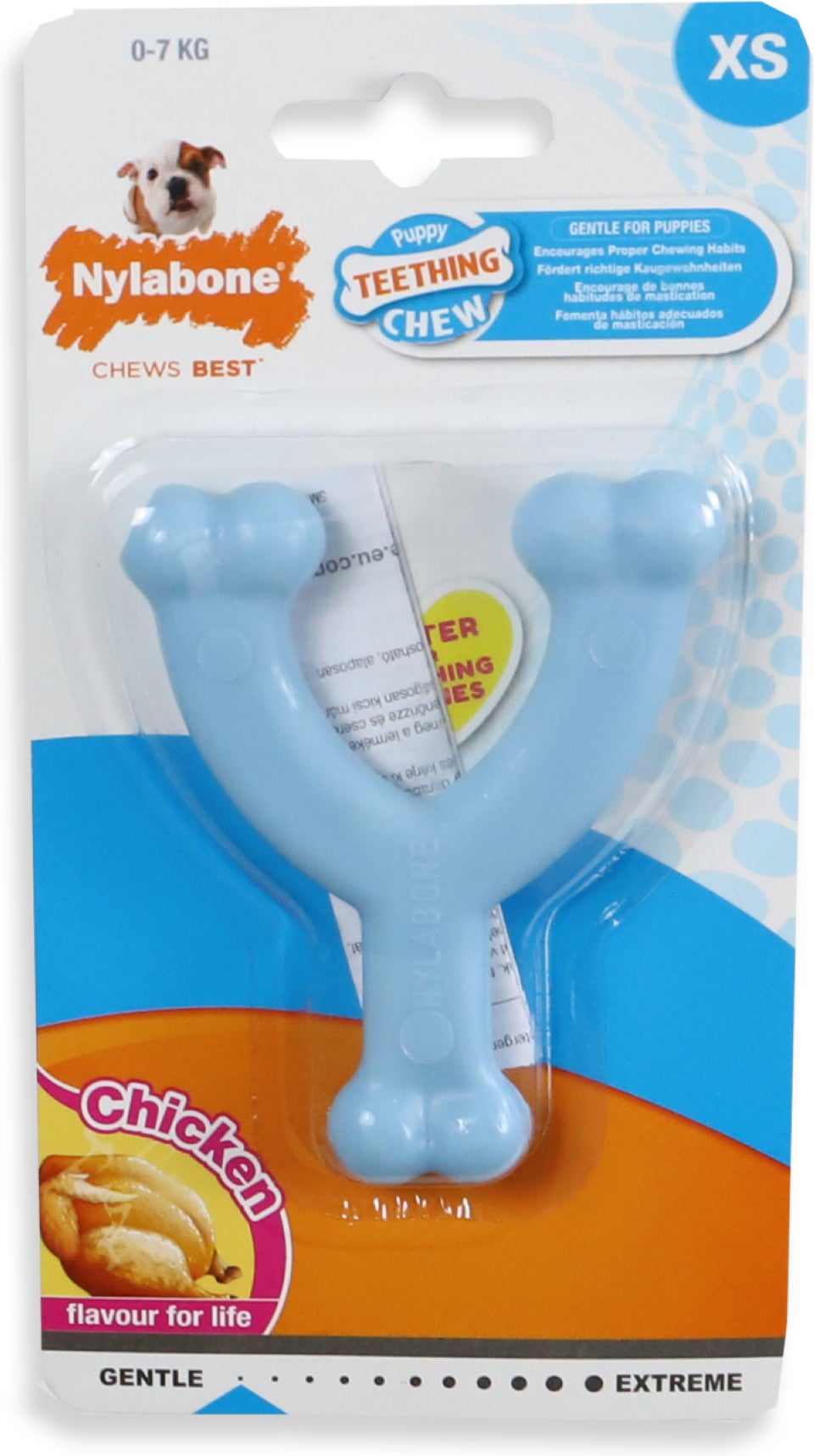 Nylabone hondenspeelgoed blauw 18 x 9 x 2 cm