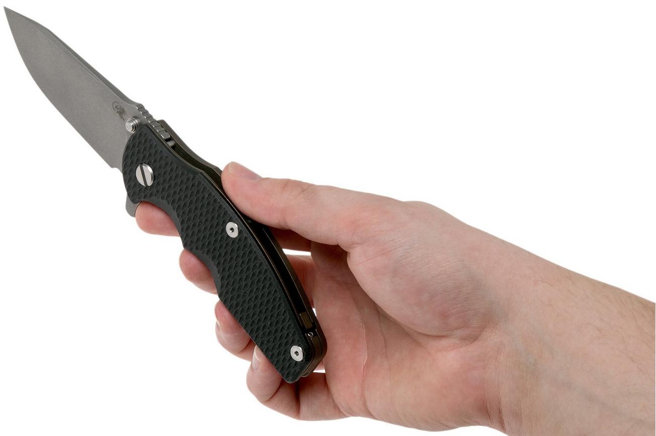Rick Hinderer Jurassic Slicer Battle Bronze Black G10 CPM 20CV zakmes